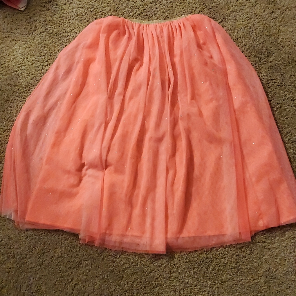 Cat & Jack pink sparkly long skirt